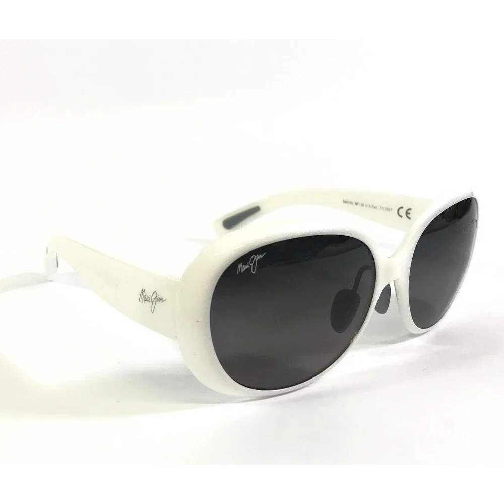 Maui Jim Sunglasses Frames NAHIKU MJ436-05 White Pearl w/ Neutral Gray Lenses